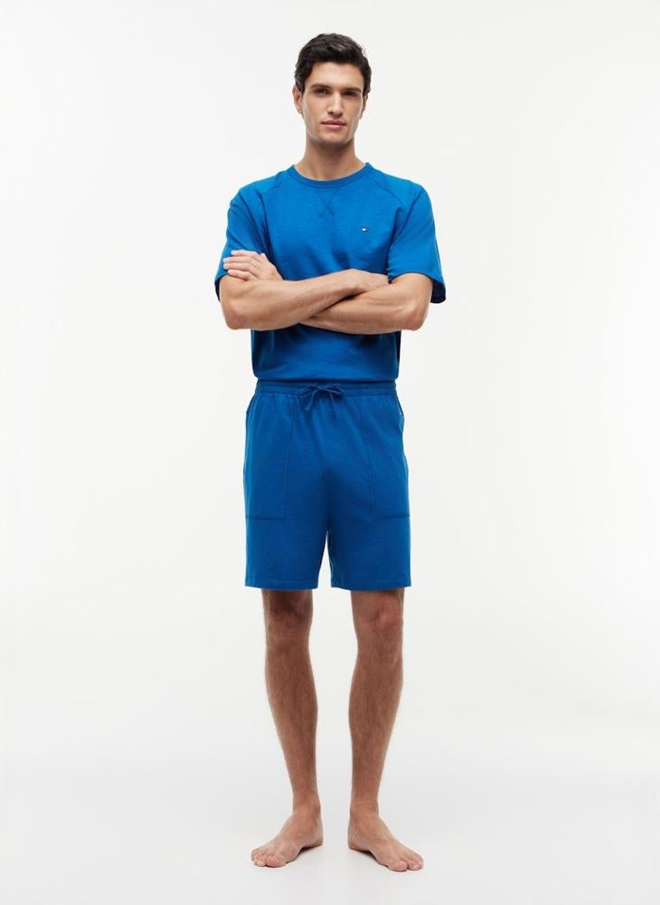 TOMMY HILFIGER Essential Textured Jersey Pyjama Shorts - Image 4
